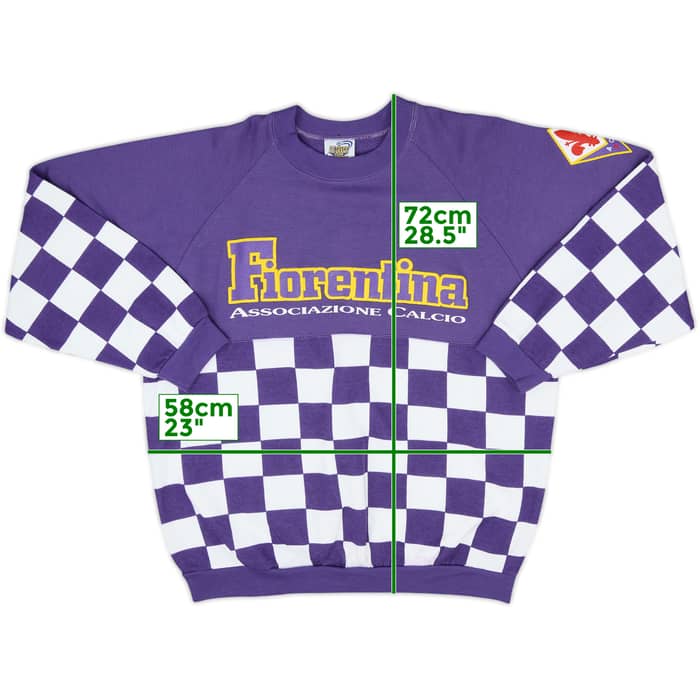 1990-91 Fiorentina Le Felpe Dei Grandi Club Sweat Top - 9/10 - (L)
