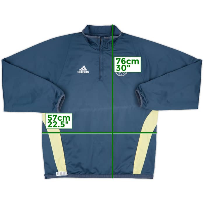 2003-04 Ajax adidas 1/4 Zip Reversible Drill Top - 8/10 - (M/L)