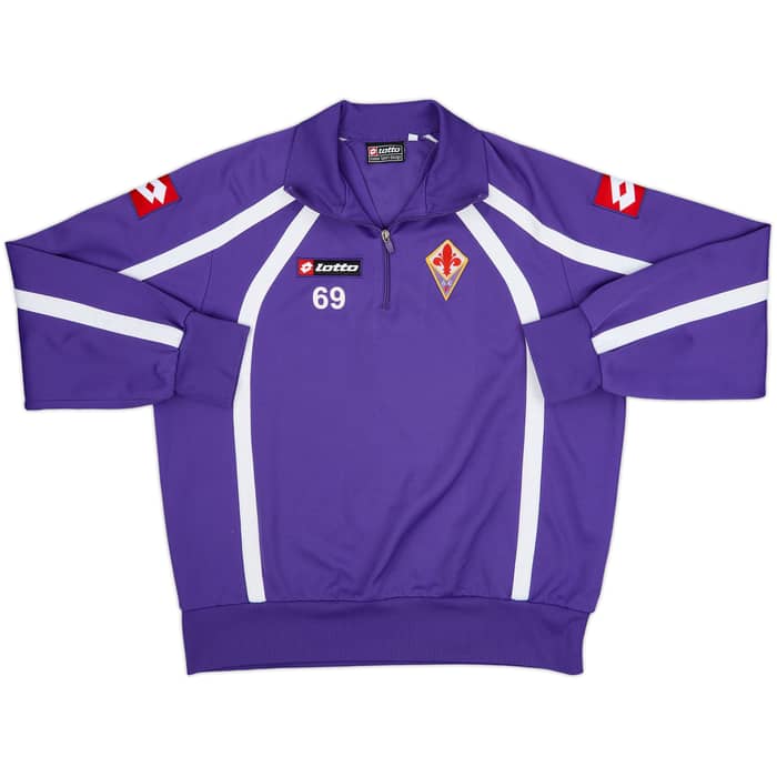 2005-06 Fiorentina Lotto Player Issue 1/4 Zip Track Jacket #69 - 7/10 - (XL)