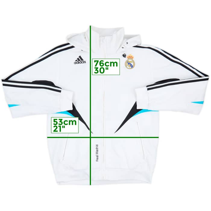 2008-09 Real Madrid Hooded adidas Track Jacket - 8/10 - (M)