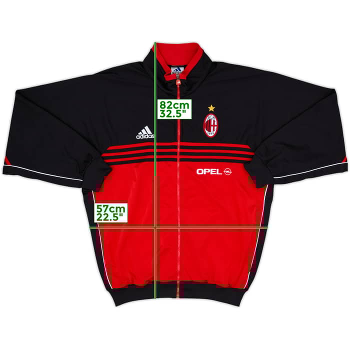 2000-02 AC Milan adidas Track Jacket - 8/10 - (L)