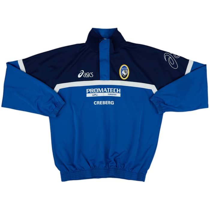 2002-03 Atalanta Asics 1/4 Zip Drill Top - 8/10 - (XL)