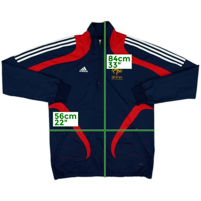 2007-08 France Player Issue Formotion 1/4 Zip Drill Top - 8/10 - (L)