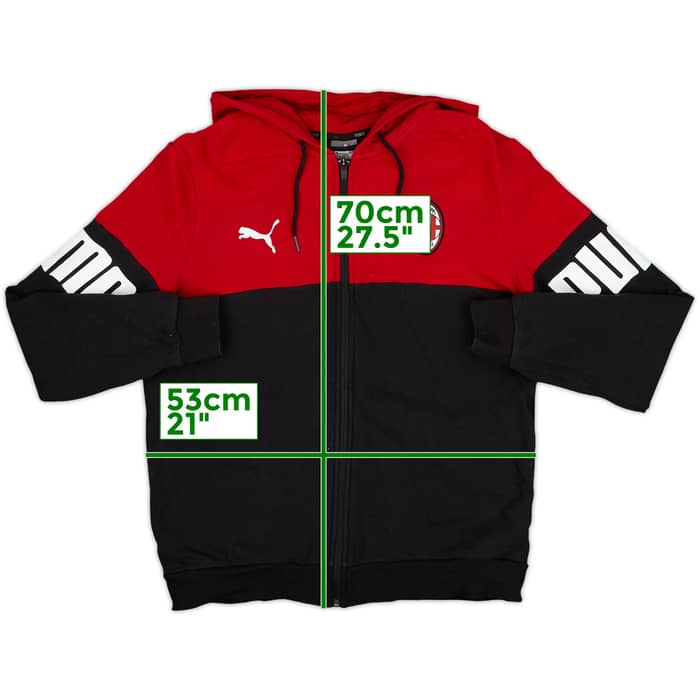 2019-20 AC Milan Puma Hooded Track Jacket - 9/10 - (M)