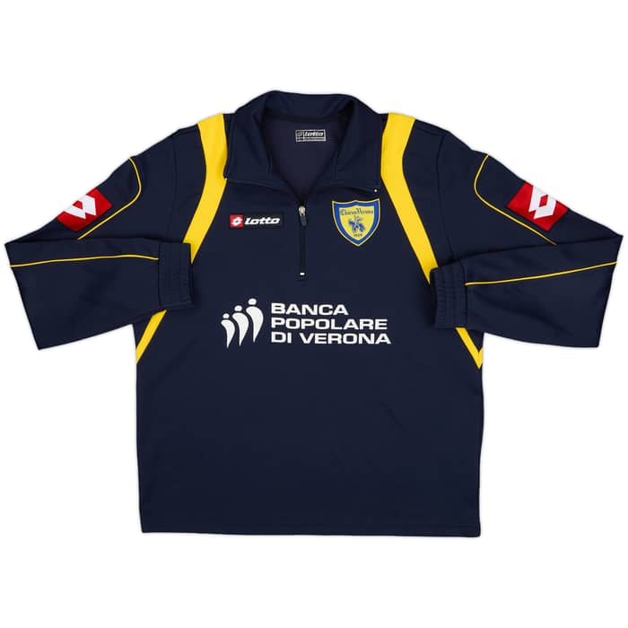 2006-07 Chievo Verona Lotto 1/4 Zip Training Top - 8/10 - (L)
