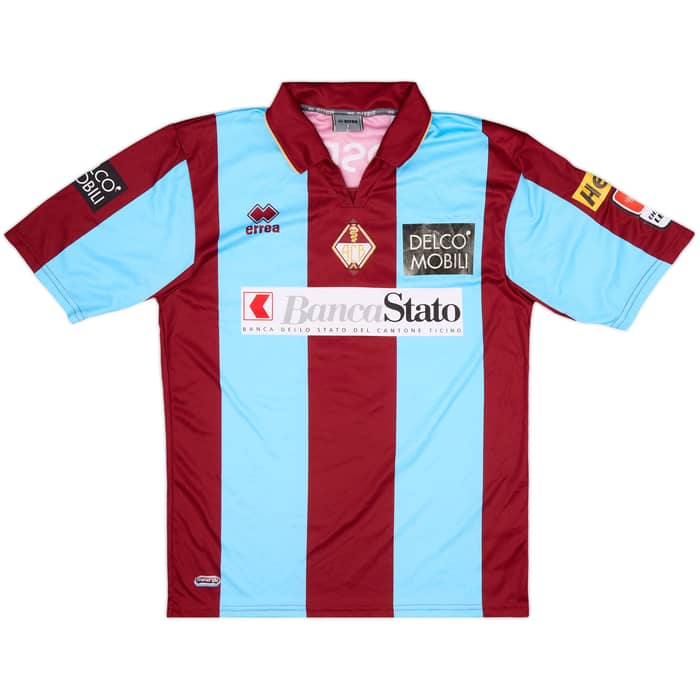2011-12 AC Bellinzona Match Issue Home Shirt Riedle #20