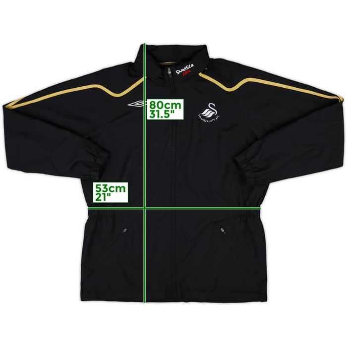 2008-09 Swansea Umbro Hooded Rain Jacket - 8/10 - (L)