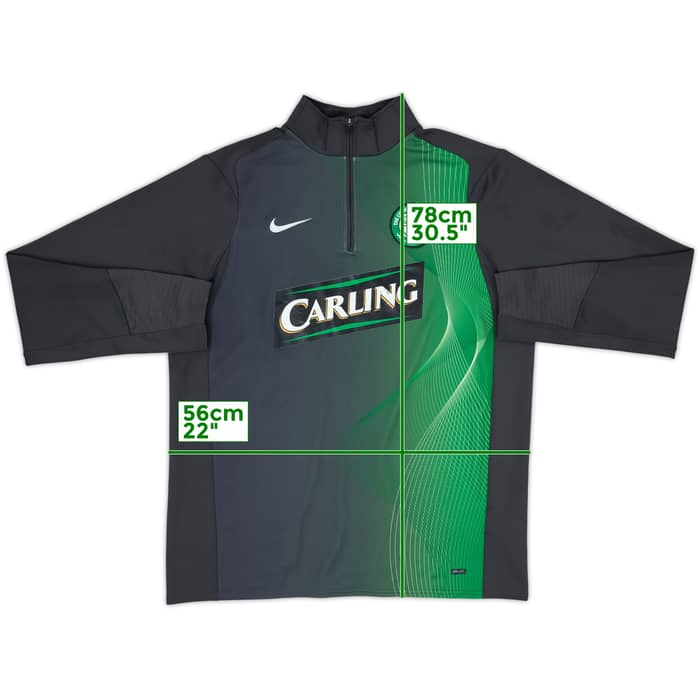 2006-07 Celtic Nike 1/4 Zip Drill Top - 8/10 - (L)