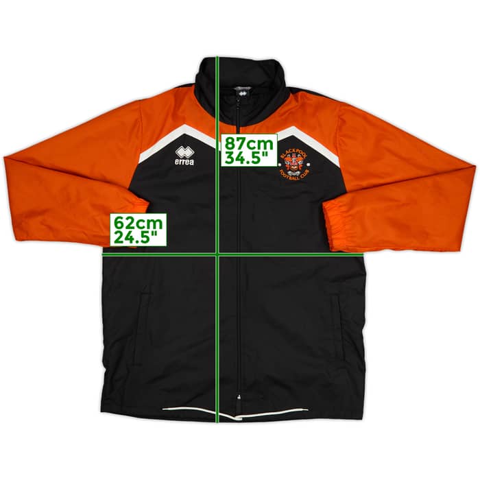 2017-18 Blackpool Errea Hooded Rain Jacket - 6/10 - (XL)