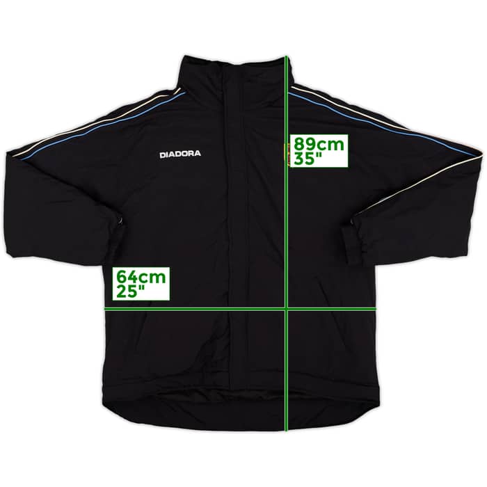 2002-03 Aston Villa Diadora Hooded Padded Bench Coat - 8/10 - (XL)