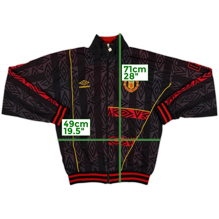1992-93 Manchester United Umbro Track Jacket - 8/10 - (XS)