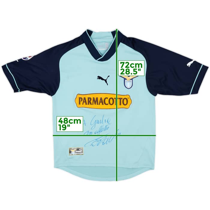 2002-03 Lazio Signed Third Shirt Corradi #9