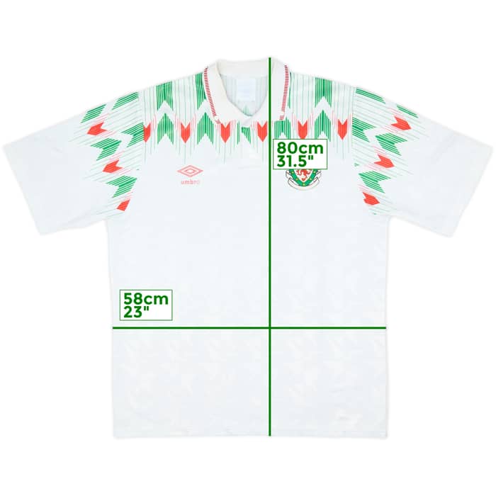 1990-92 Wales Away Shirt - 5/10 - (L)