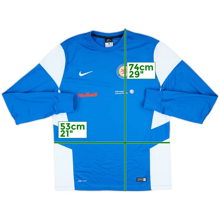 2015-16 Eintracht Braunschweig Nike Sweat Top - 7/10 - (L)