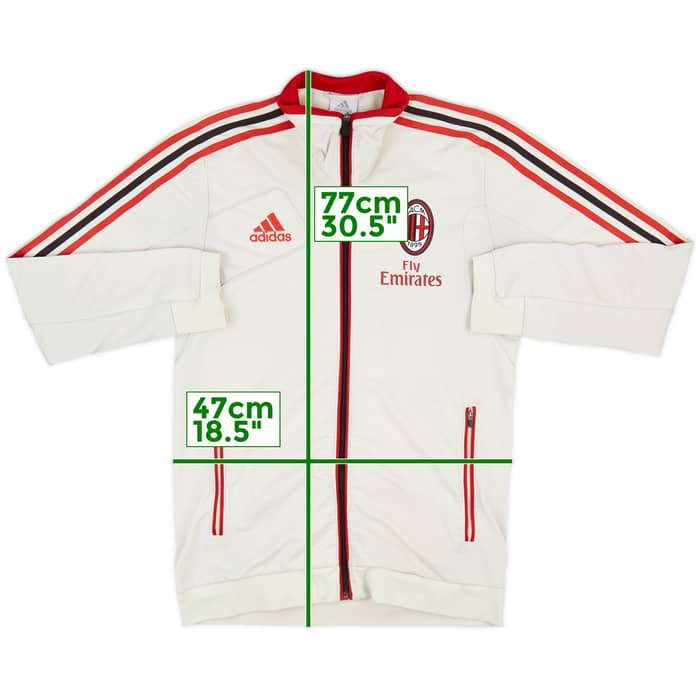 2012-13 AC Milan adidas Track Jacket - 8/10 - (S)