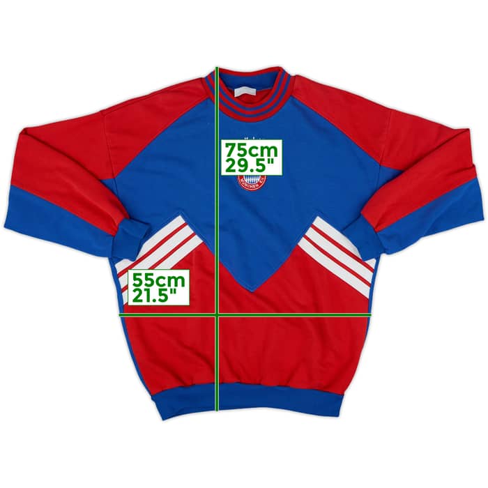 1993-95 Bayern Munich adidas Sweat Top - 8/10 - (M/L)