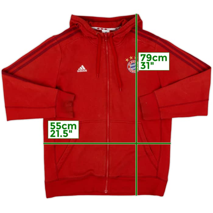2015-16 Bayern Munich adidas Hooded Track Jacket - 7/10 - (L)