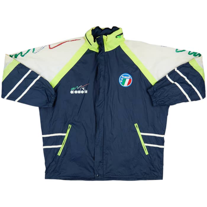 1990 Italy Diadora Hooded Rain Jacket - 8/10 - (L)