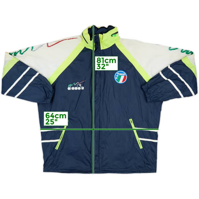 1990 Italy Diadora Hooded Rain Jacket - 8/10 - (L)