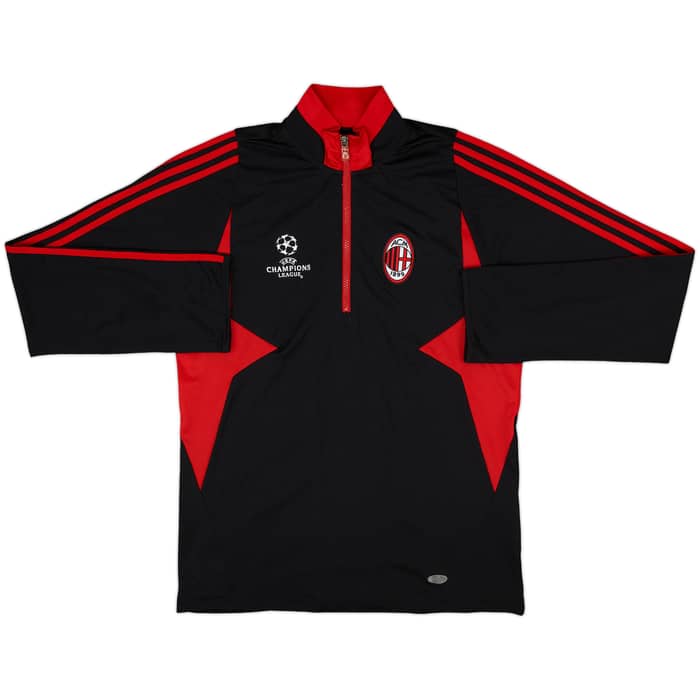2007-08 AC Milan adidas CL 1/4 Zip Training Top - 8/10 - (M)