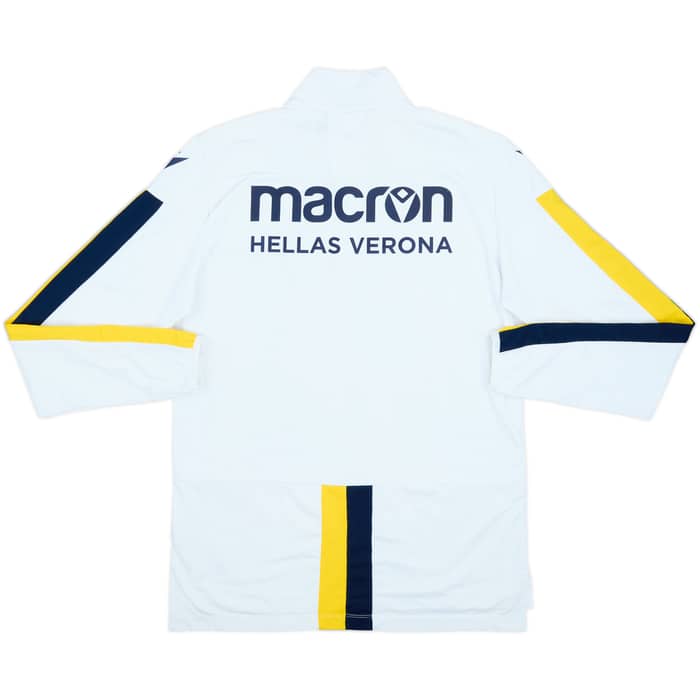2019-20 Hellas Verona Macron 1/4 Zip Drill Top - 8/10 - (L)