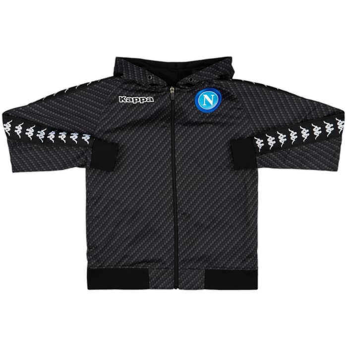 2017-18 Napoli Kappa Hooded Track Jacket - 8/10 - (S)