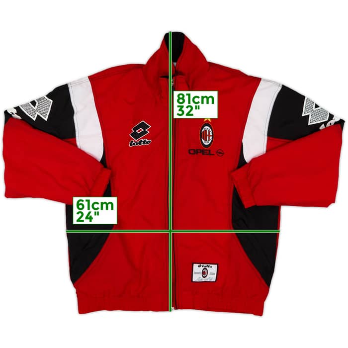 1994-95 AC Milan Lotto Track Jacket - 8/10 - (XL)