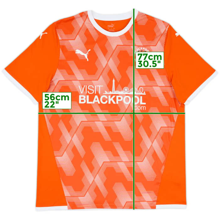 Camiseta de local del Blackpool 2021-22 - 8/10 - (XL)