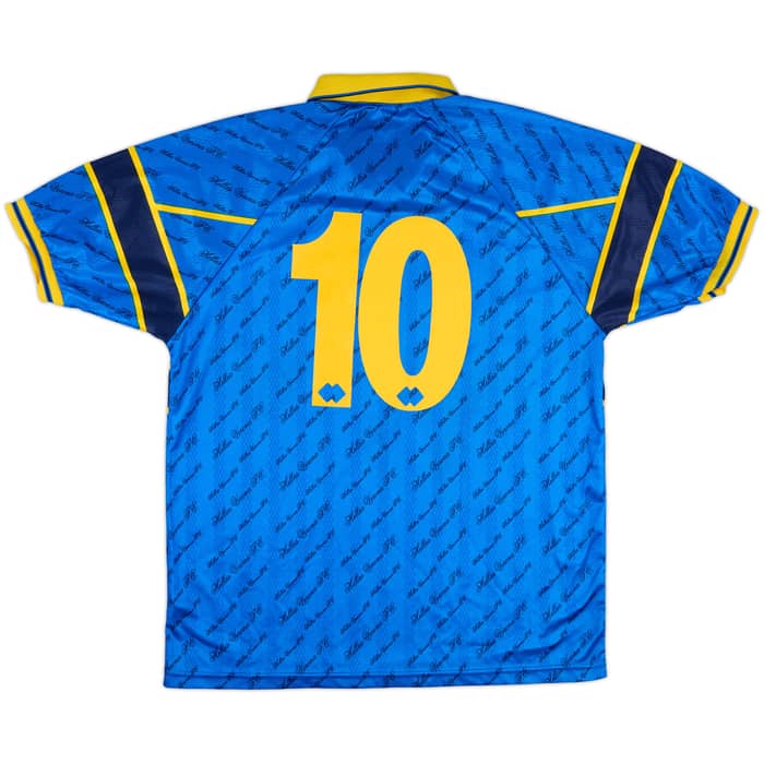 1998-99 Hellas Verona Match Issue Home Shirt #10