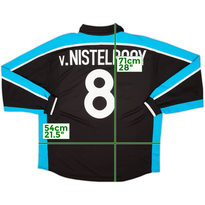 1999-01 PSV Player Issue Away L/S Shirt V.Nistelrooy #8 - 8/10 - (XL)