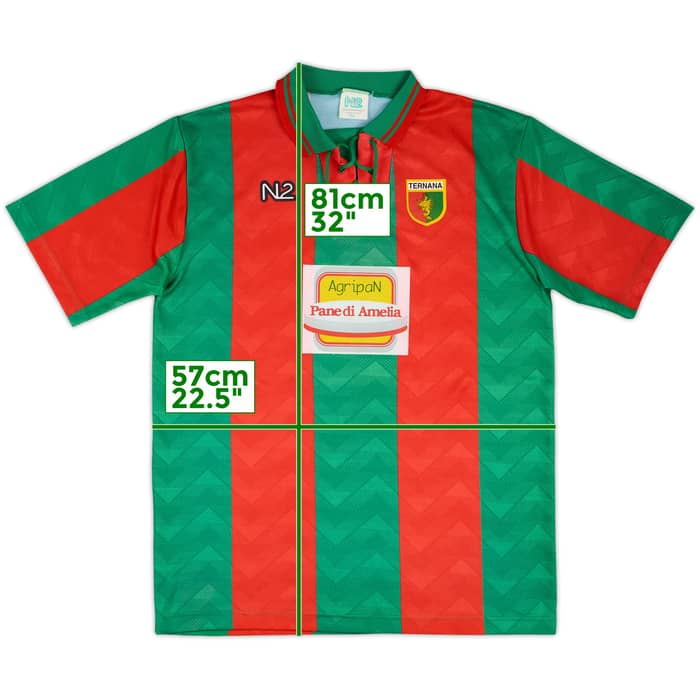 1995-96 Ternana Match Issue Home Shirt #17