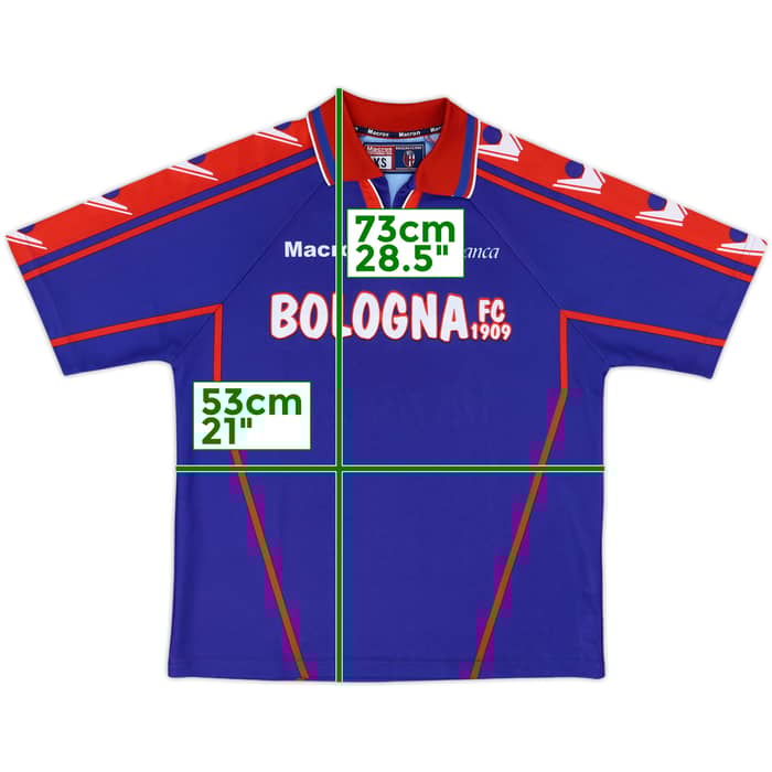 2001-03 Bologna Macron Training Shirt - 9/10 - (XS)