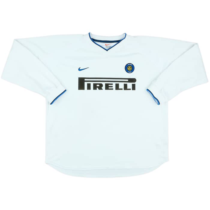 1999-00 Inter Milan Match Issue Away L/S Shirt #10
