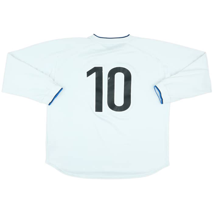 1999-00 Inter Milan Match Issue Away L/S Shirt #10