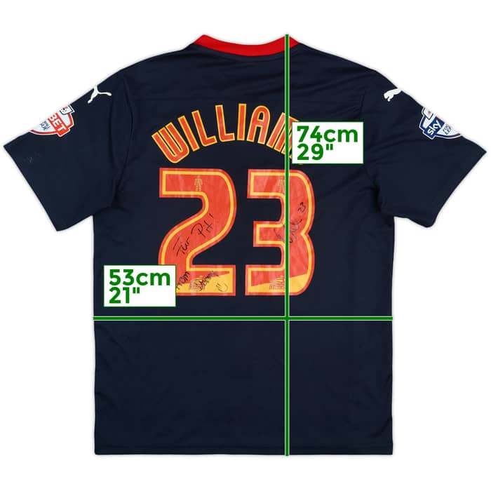 2014-15 Reading Match Issue Signed Away Shirt Williams #23