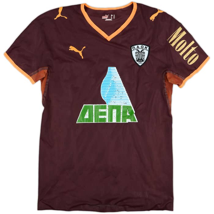 2008-09 PAOK Player Issue Fourth Shirt Georgiou #34