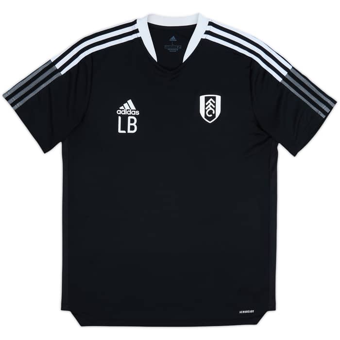 2021-22 Fulham Staff Issue adidas Training Shirt 'LB' - 8/10 - (L)