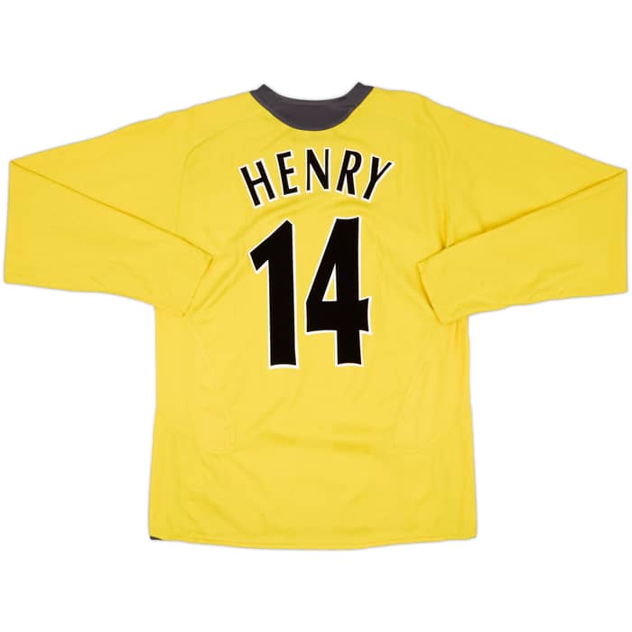 2005-06 Arsenal Away L/S Shirt Henry #14 - 7/10 - (XL)
