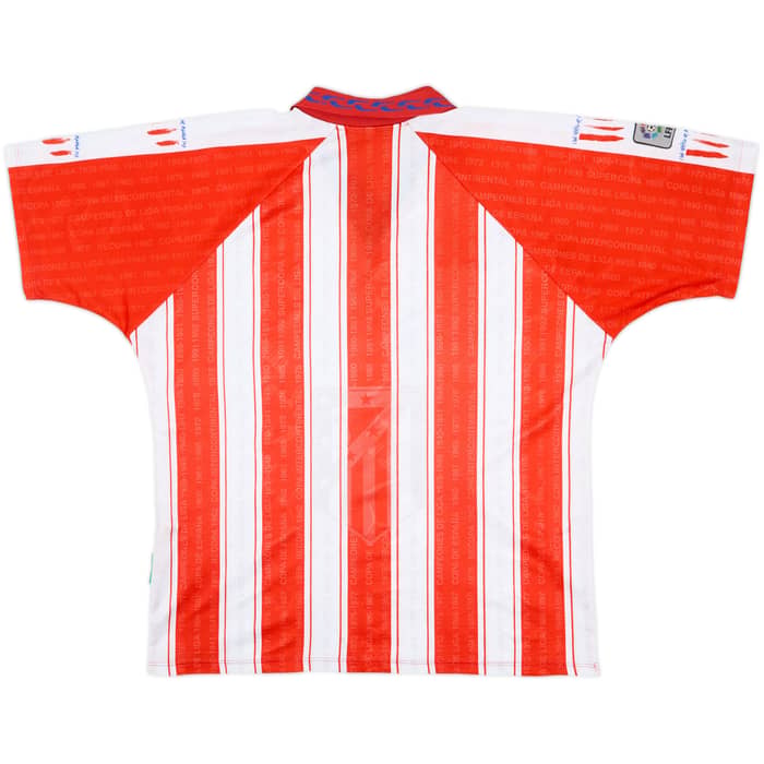 1995-96 Atletico Madrid Home Shirt - 8/10 - (XL)