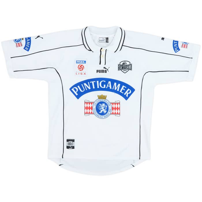 1999-00 Sturm Graz Home Shirt Popovic #24 - 5/10 - (S)