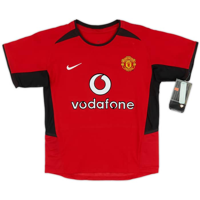 2002-04 Manchester United Home Shirt Ronaldo #7 (XS.Boys)
