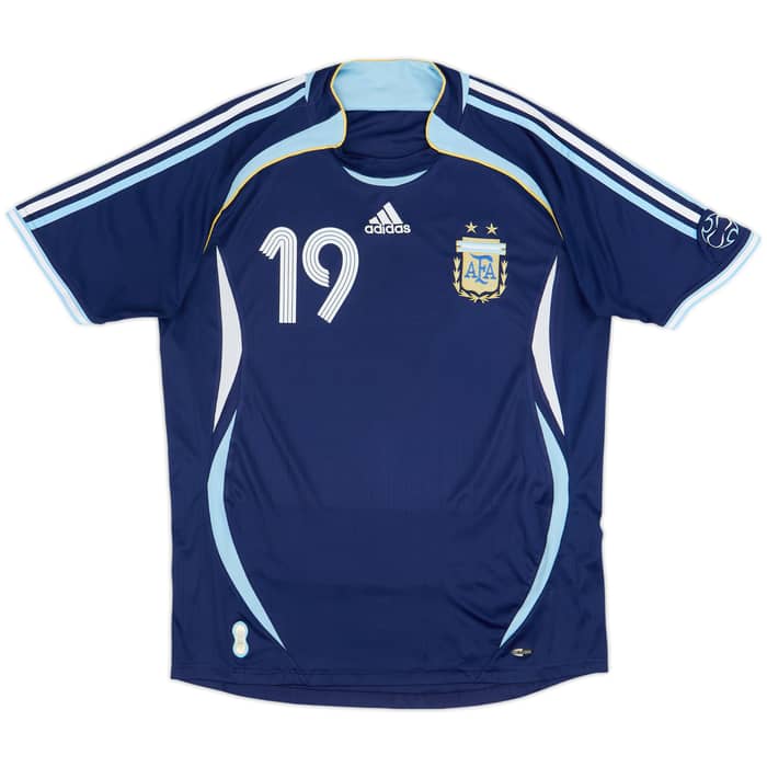 2006-07 Argentina Away Shirt Messi #19 - 5/10 - (L)