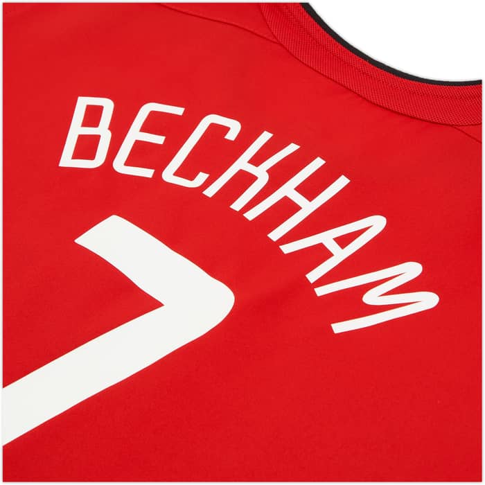 Camiseta de local del Manchester United 2002-04 Beckham #7 (M. Niños)