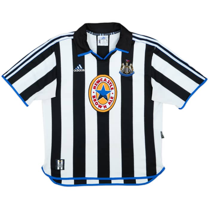 1999-00 Newcastle Home Shirt Shearer #9 - 6/10 - (L)