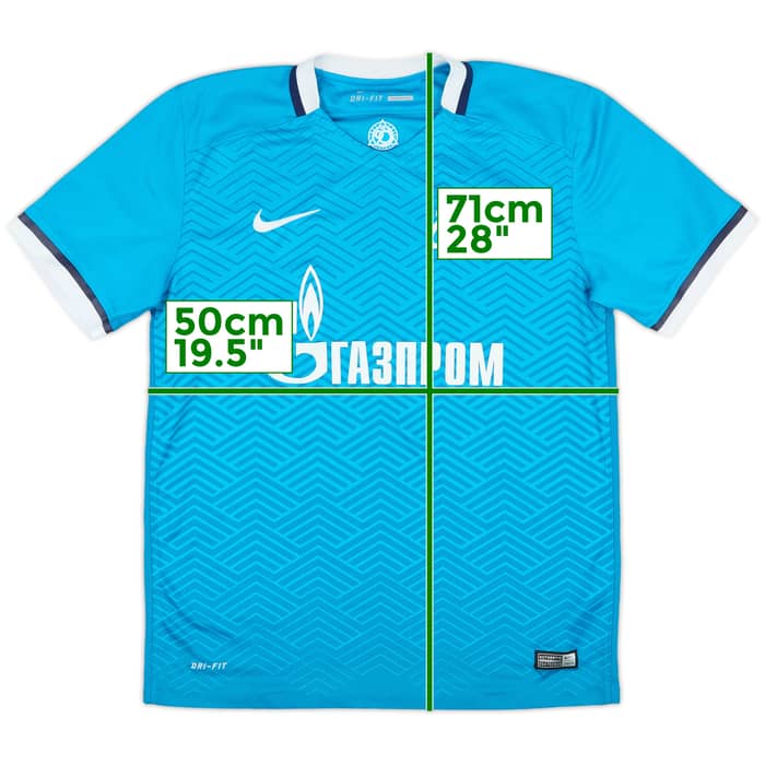 2015-16 Zenit St. Petersburg Home Shirt - 9/10 - (M)
