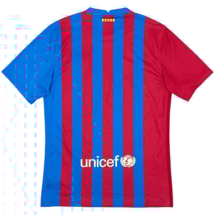2021-22 Barcelona Home Shirt - 9/10 - (S)