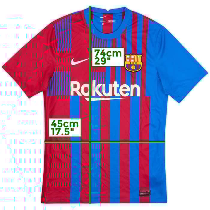 2021-22 Barcelona Home Shirt - 9/10 - (S)