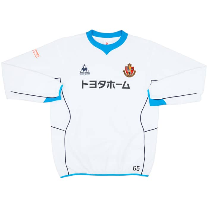 2001 Nagoya Grampus Eight Le Coq Sportif Player Issue Training L/S Shirt #65 - 8/10 - (XXL)