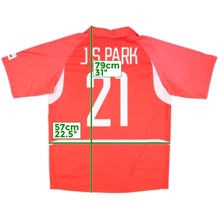 2002-03 South Korea Home Shirt J.S.Park #21 - 10/10 - (L)