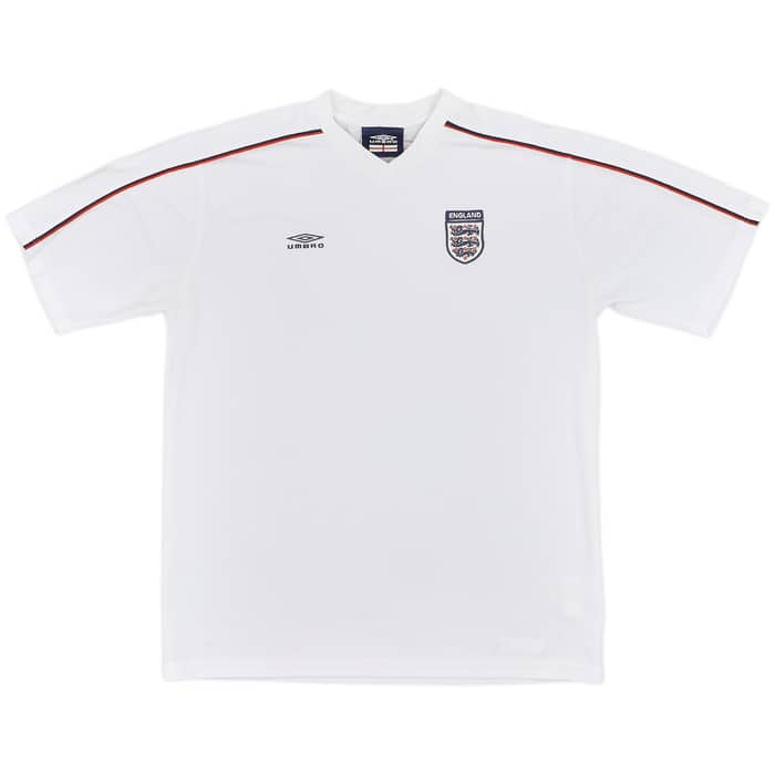 2001-02 England Umbro Polo Shirt - 9/10 - (L)